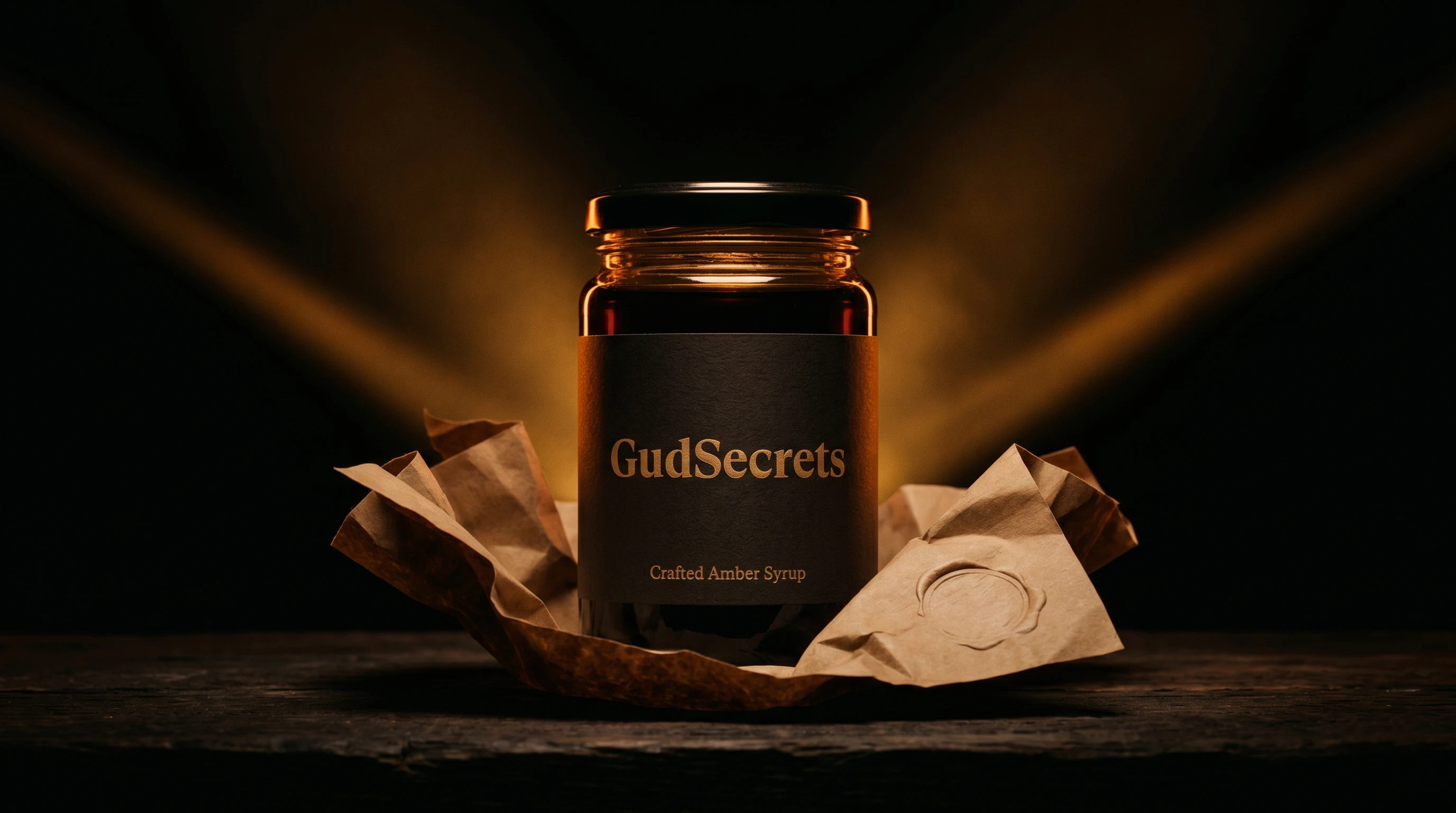 GudSecrets syrup jar unveiled in dramatic spotlight — the first batch ships